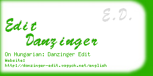 edit danzinger business card